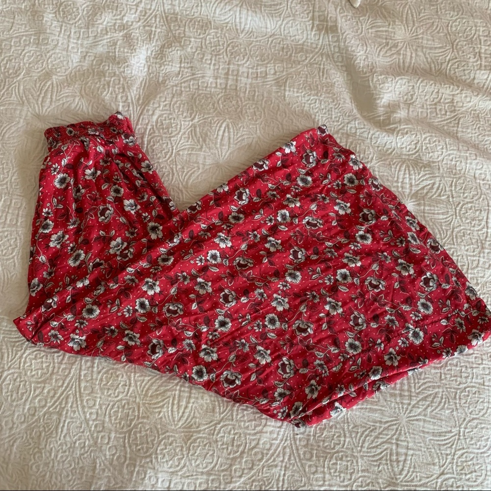 Floral Wide Leg Pants